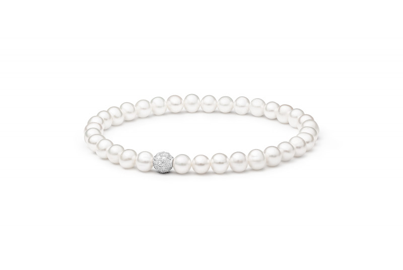 Bratara argint 925 cu perla naturala alba, JW455