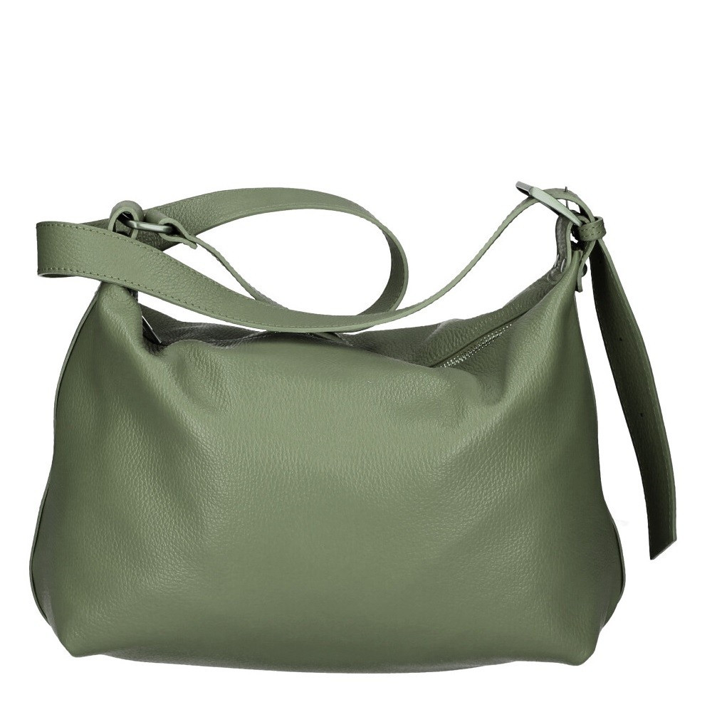 Geanta dama Gaby GT1142, piele naturala, verde