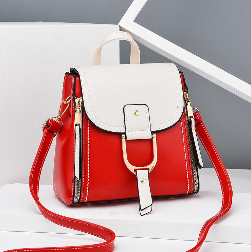 Rucsac dama, prema gt2273, rosu/alb