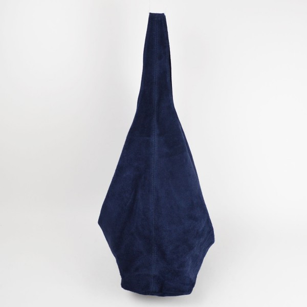 Geanta dama Monica GT1192, piele intoarsa, albastru