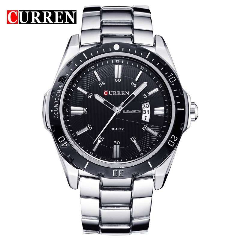 Ceas Barbatesc CURREN CS788, Fashion & Casual, bratara metalica, silver