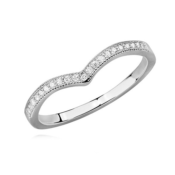 Inel argint 925, jw344, cu pietre zirconia, placat cu rodiu