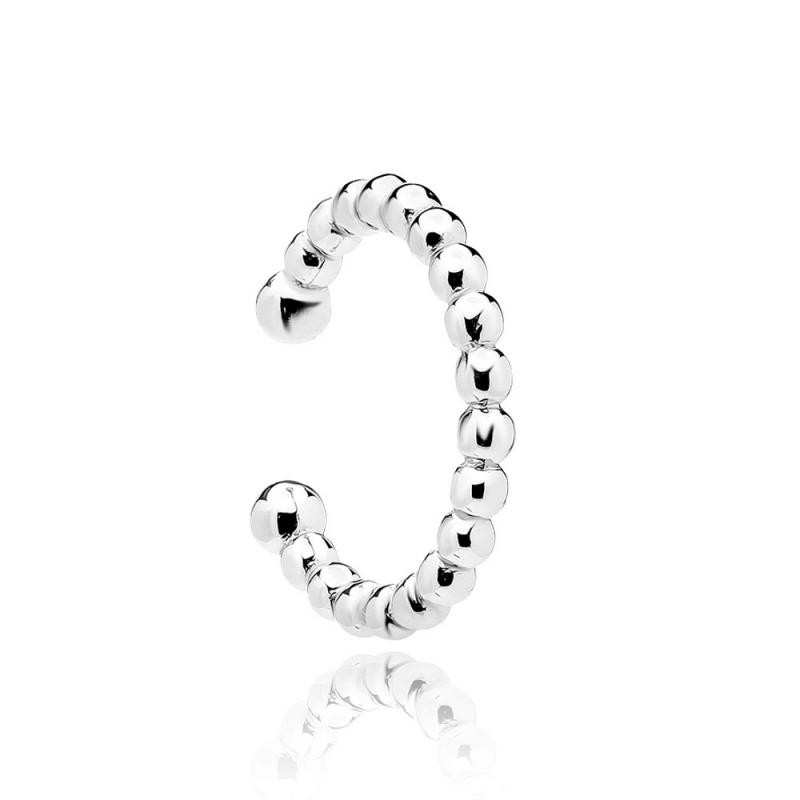 Cercel ear cuff argint 925, jw104, placat cu rodiu
