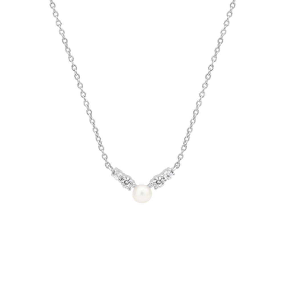 Colier argint 925 cu perla naturala alba, jw481