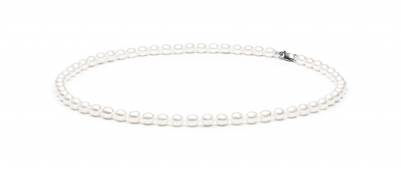 Colier perle naturale albe, jw422