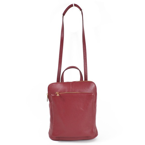 Rucsac dama Zamila GT1561, piele naturala, bordo