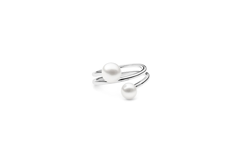 Inel argint 925 cu perla naturala alba, jw453