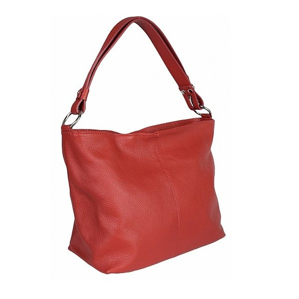 Geanta dama Lorella GT1145, piele naturala, rosu