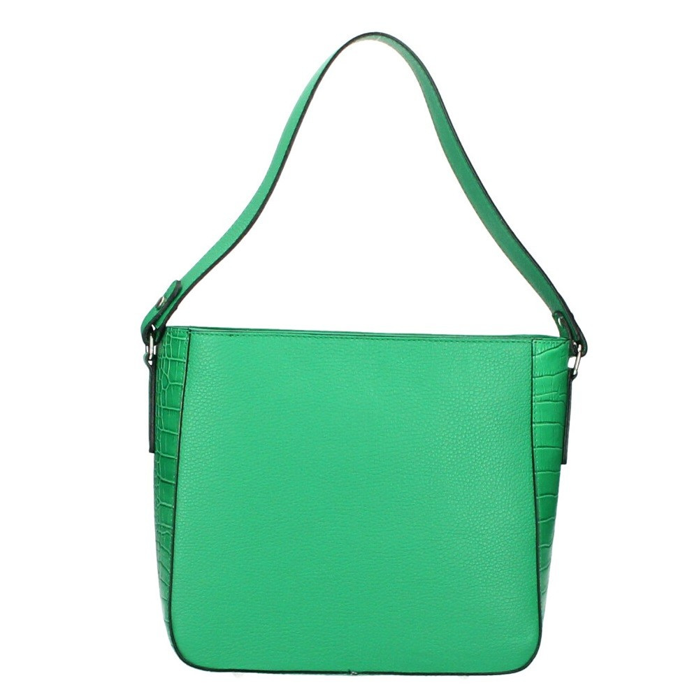 Geanta dama Mara GT1175, piele naturala, verde