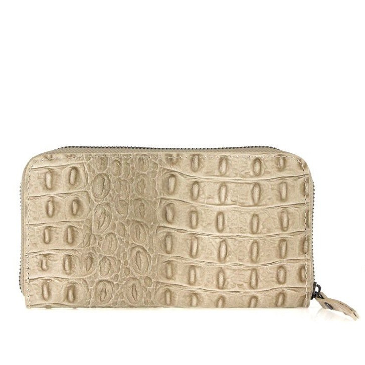 Portofel dama, cira pt804, piele naturala, taupe