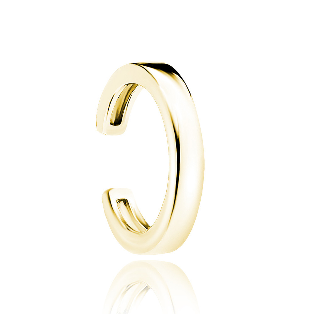 Cercel ear cuff argint 925, jw105, placat cu aur