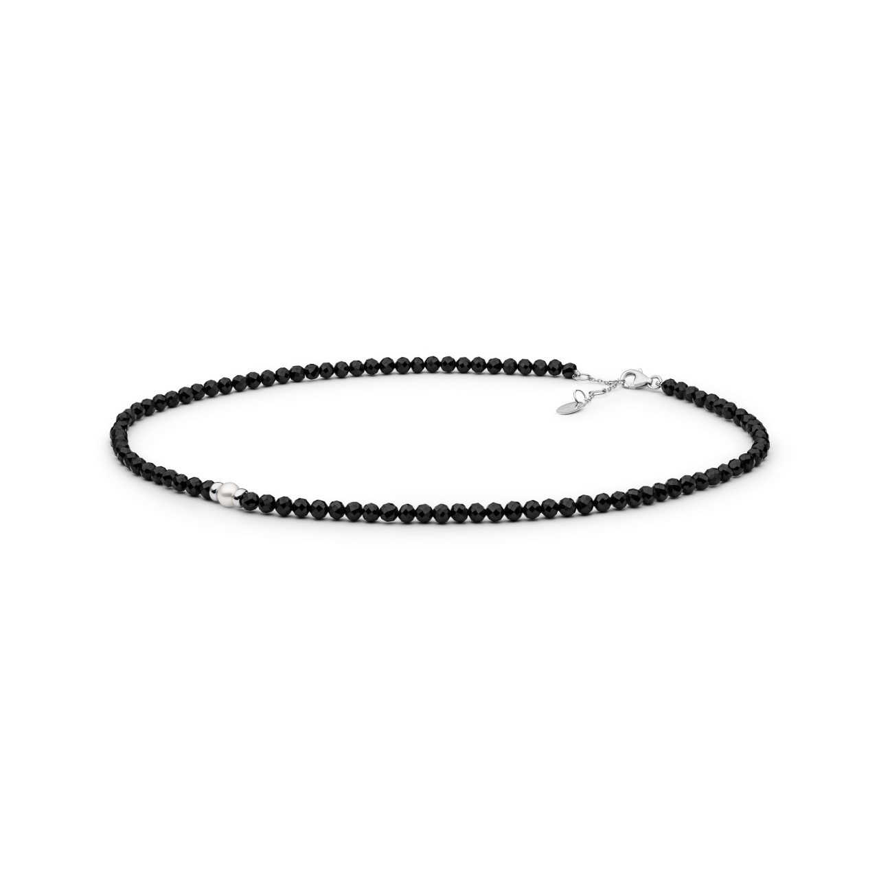 Colier cu pietre spinel si perla alba jw381
