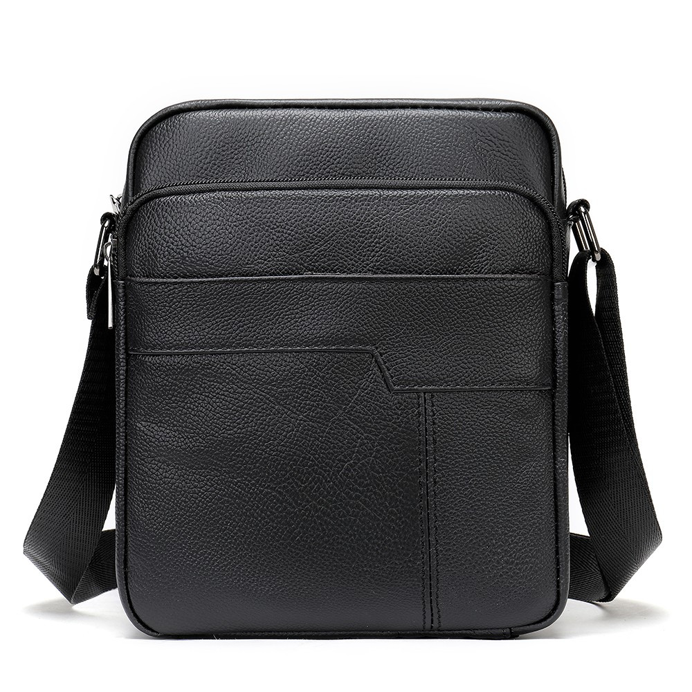 Geanta barbati, luis gt1320, piele naturala, model negru