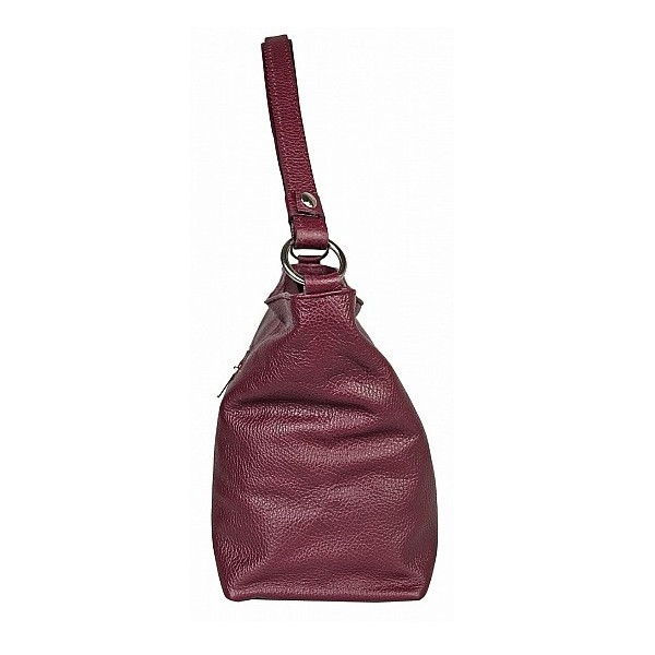 Geanta dama Lorella GT1446, piele naturala, model visiniu