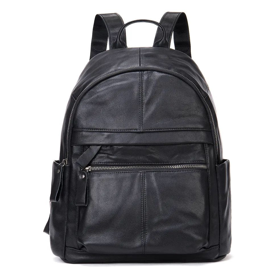 Rucsac dama, Damiana GT2248, antifurt, piele naturala, Negru