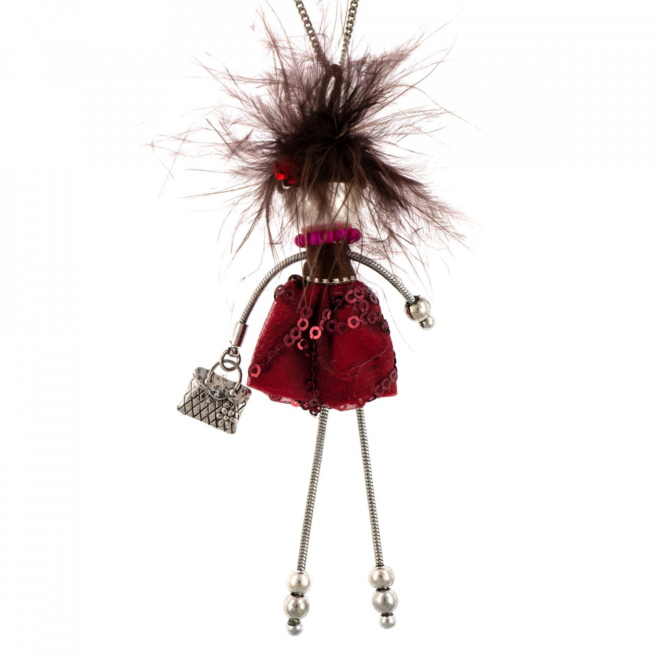 Bambola in Stile Parigino-Rock-Red