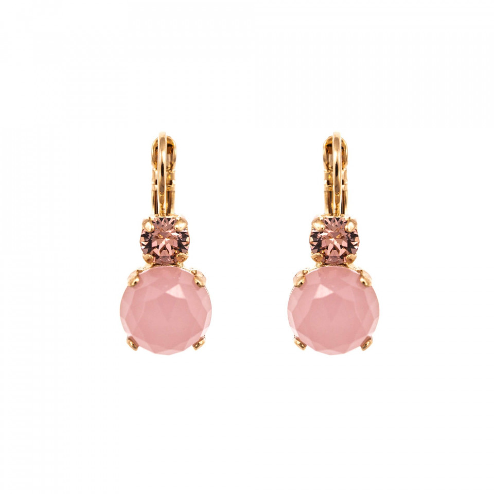 Cercei placati cu Aur roz de 24K, cu cristale Swarovski, California Dreaming | 1062M-14-1RG6
