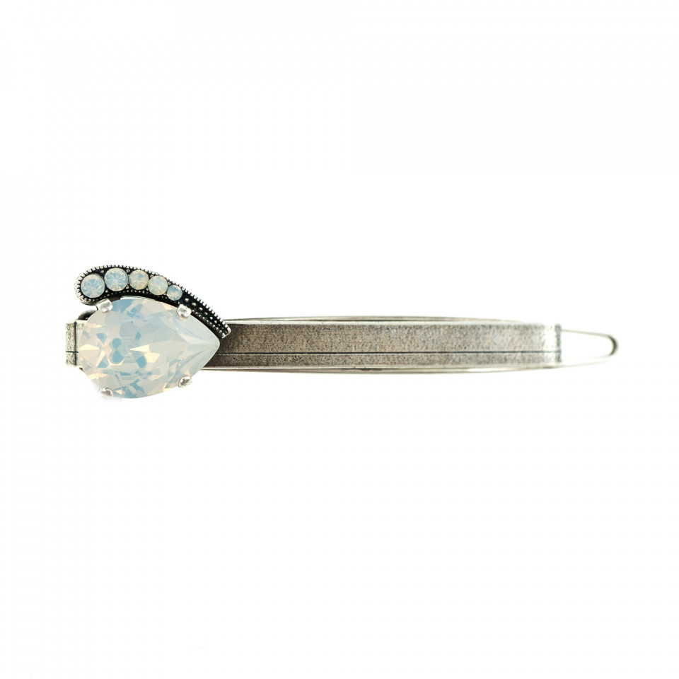 Agrafa de par placata cu Argint 925, cu cristale Swarovski, Forever | 9011-5087SP