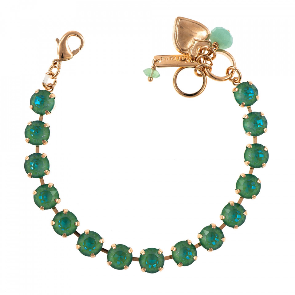 Bratara placata cu Aur roz de 24K, cu cristale Swarovski, Silky Sage DeLite | 4252-169169RG