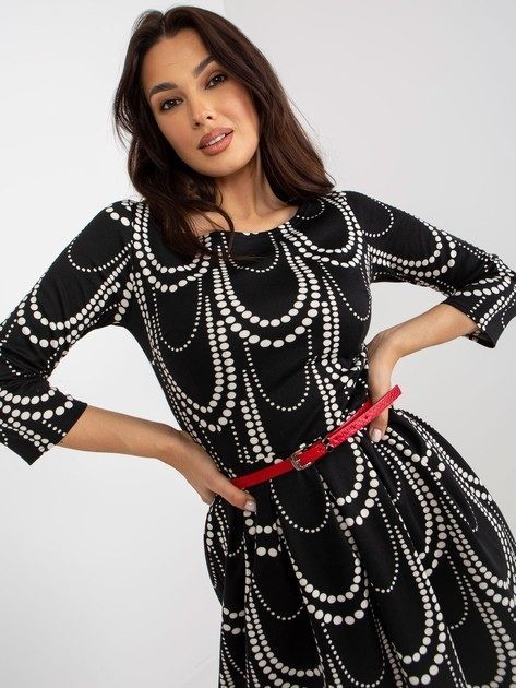 Rochie midi neagră elegantă cu detalii la bust – rafinată pentru ocazii