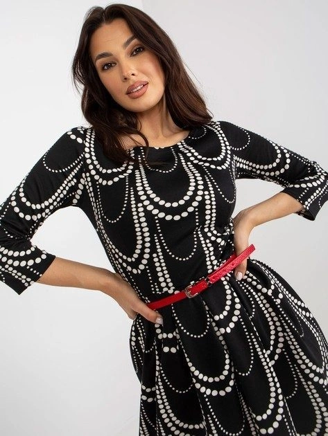 Rochie midi neagră elegantă cu detalii la bust – rafinată pentru ocazii