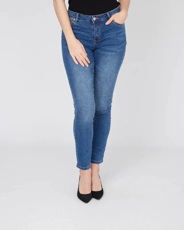 Blugi dama BREAL skinny fit albastru