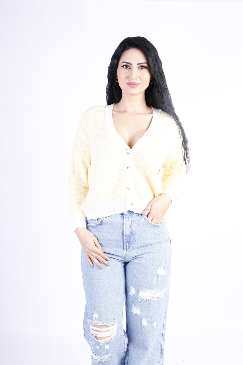 Cardigan dama Only Vega galben