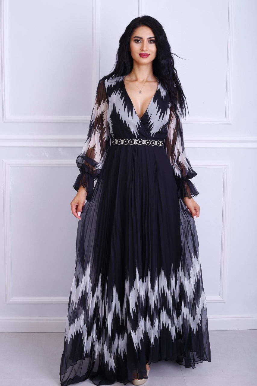 Rochie dama eleganta Romina Neagra pentru evenimente formale și ocazii speciale