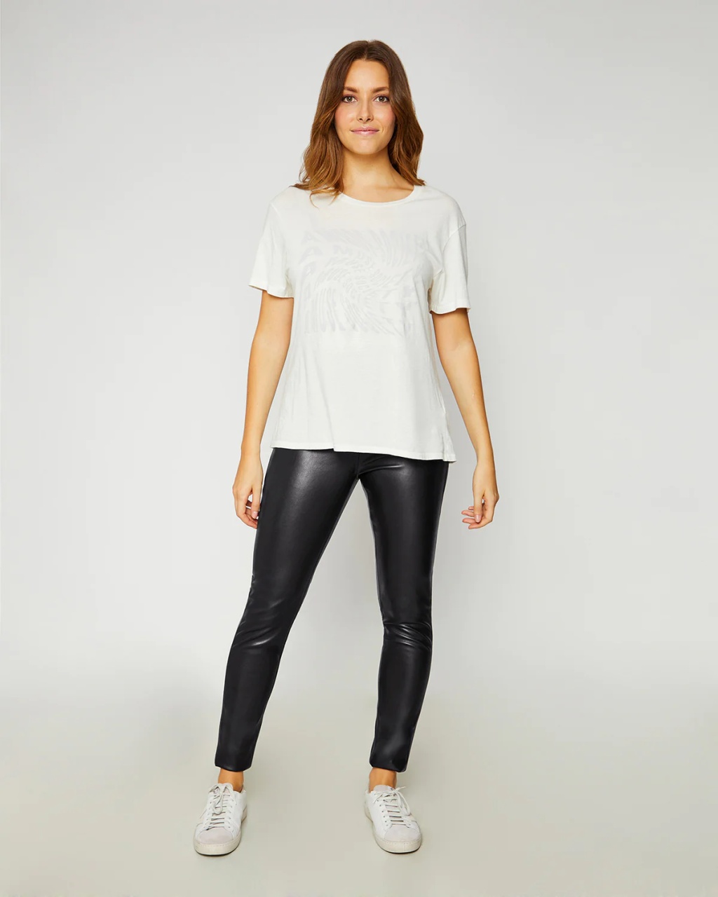 Colanti dama PERFECT BODY negru din piele ecologica