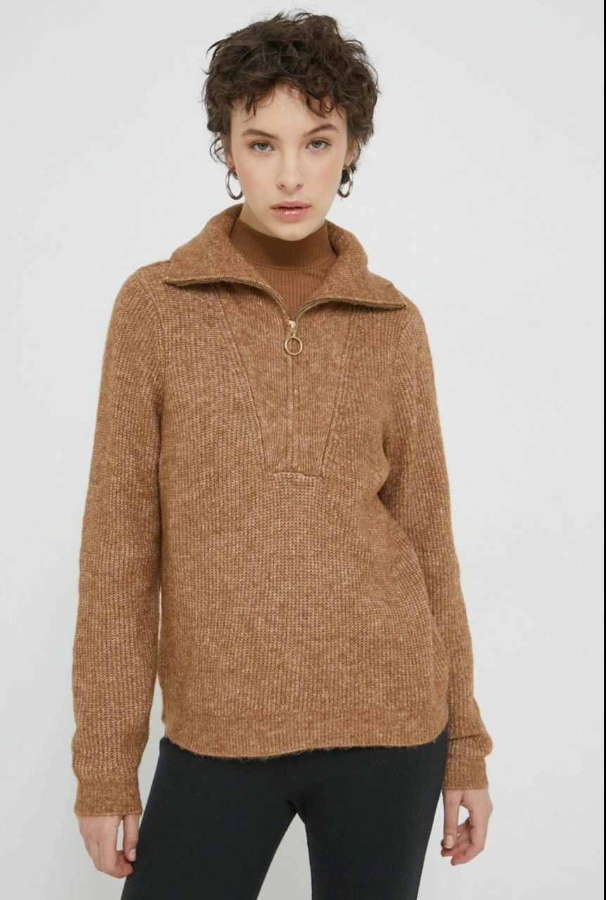 Bluza Dama Vila cu guler maro