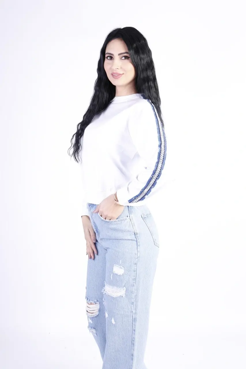 Bluza dama alba cu croi leje