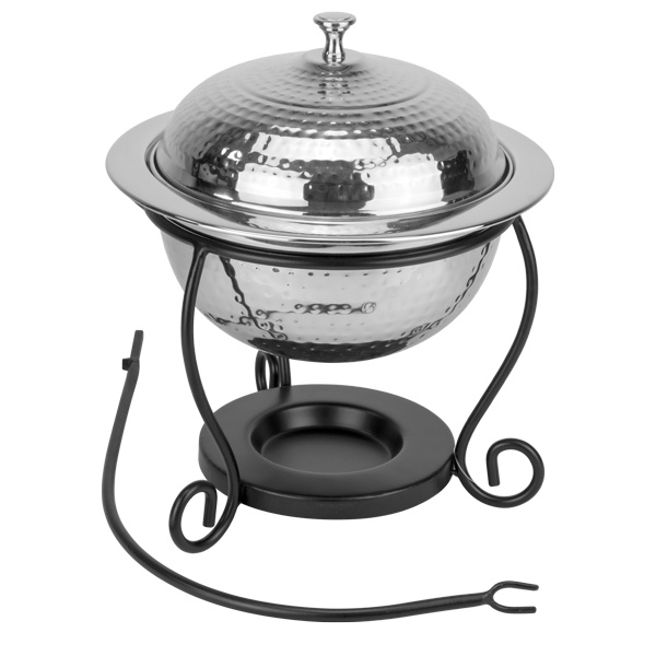 Chafing dish rotund inox HorecanoWicked 3 litri