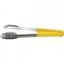 Cleste inox maner PVC galben 25 cm - 10678