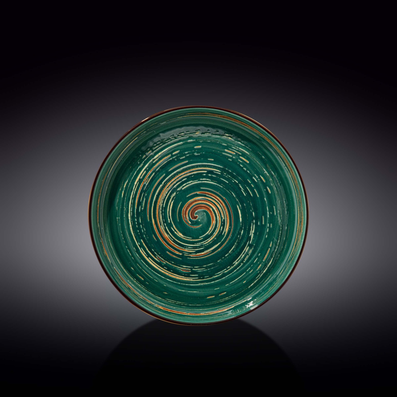 Farfurie intinsa Spiral Verde 23 cm - 669519