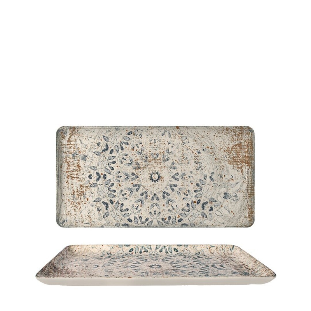 Platou rectangular portelan Rinart Valencia Fade 34 x 15 cm