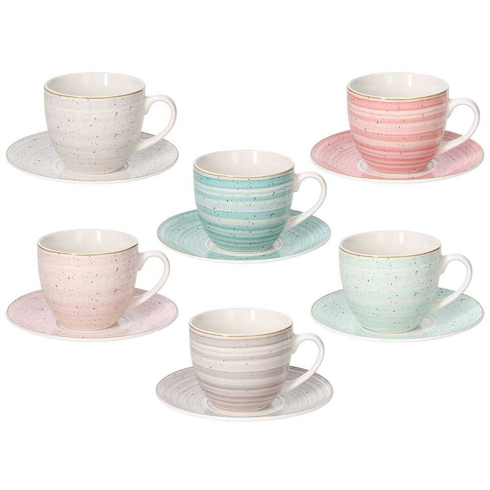 Set 6 cesti cu farfurie cafea Pepper Bamboo 200 ml - IR68502M090