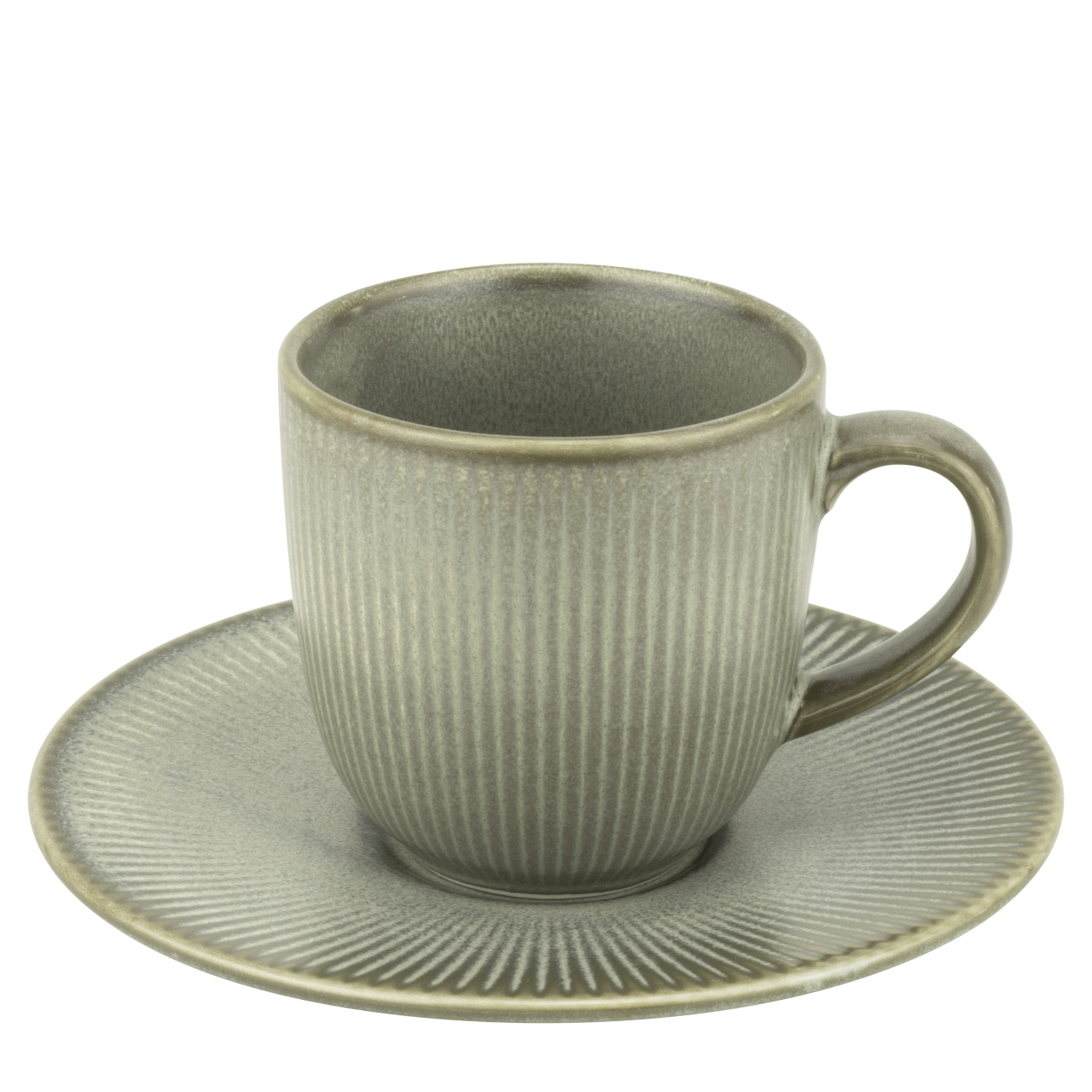 Ceasca + farfurie cafea Moss 110 ml - 56704 / 56705