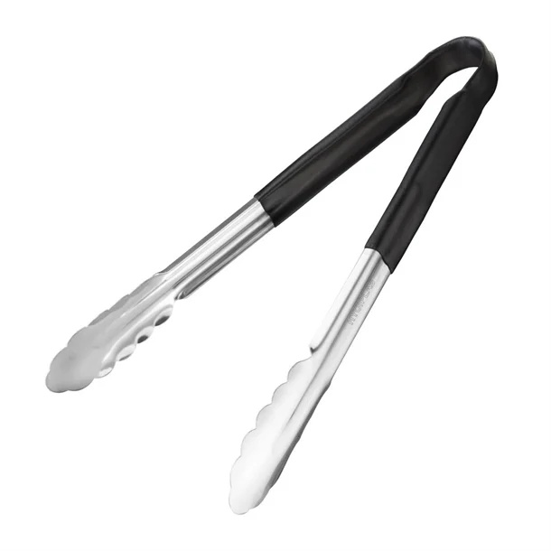 Cleste inox maner PVC negru 25 cm - 10688