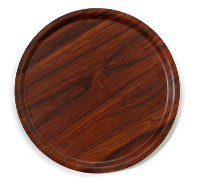 Tava servire antiderapanta rotunda laminata Atlas 33 cm