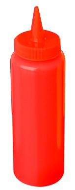 Sticla -dispenser rosu polietilena ketchup 360 ml