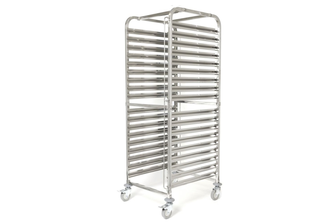 Carucior pentru transport 18 tavi gastronorm GN 2 / 1 , 590 x 670 x 1735 mm - 11770