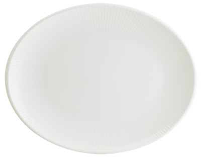 Platou oval Bonna Iris White 36 x 28 cm
