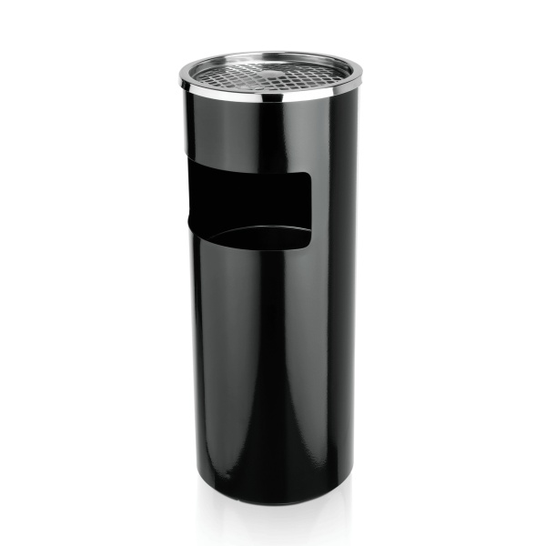 Scrumiera exterioara cu cos gunoi Black ø 25xh60 cm