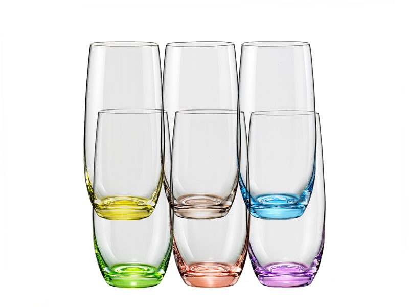 Set 6 pahare long drink Rainbow 350 ml