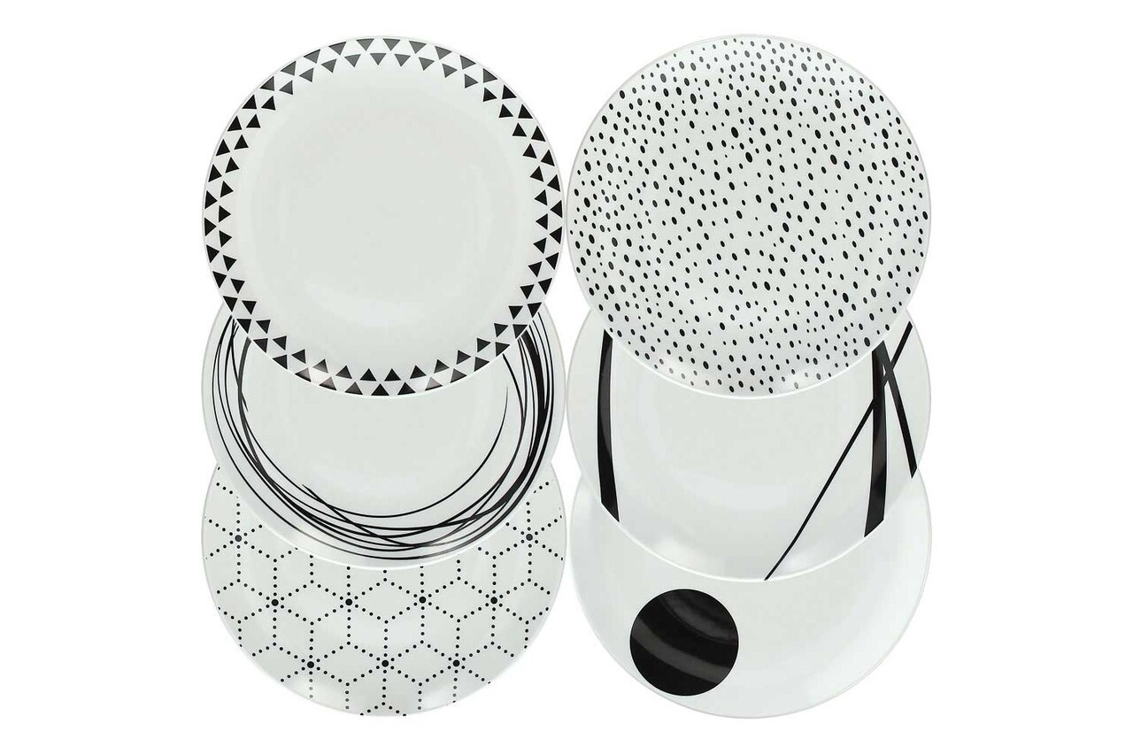 Set farfurii Graphic 18 piese