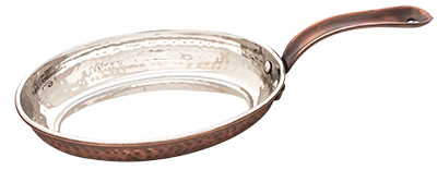 Vas servire oval cu maner Rustic Antique 19 x 14 cm - 84130
