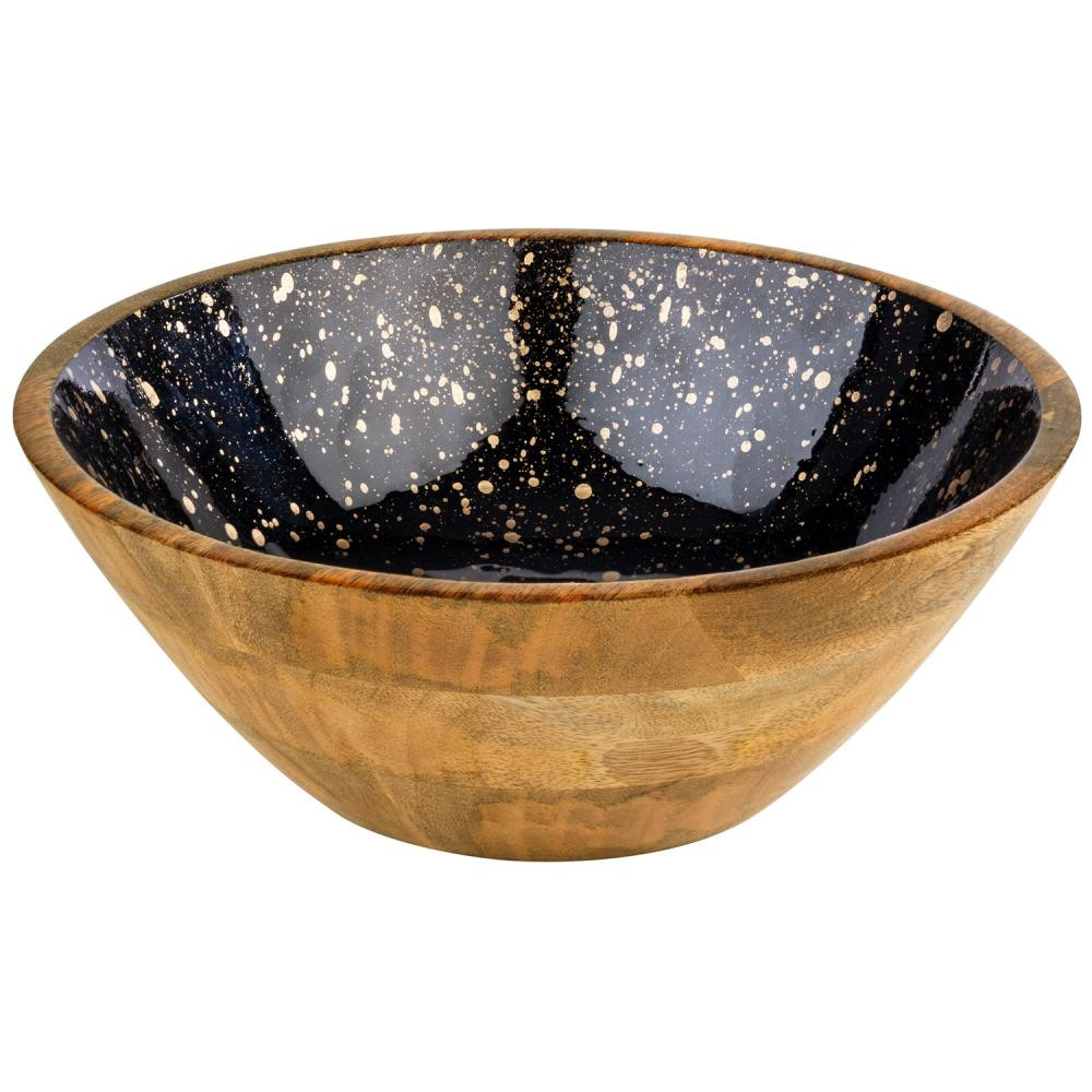 Bol lemn Mango Gold 30 cm