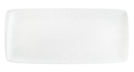 Platou rectangular Iris White 34 x 16 cm