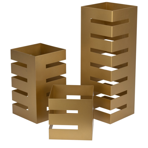 Stand bufet Tower Riser Gold 3 piese