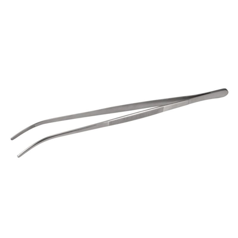 Cleste curbat de tip penseta inox 30 cm - 2204